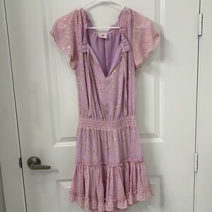 Pink and Gold Ivy and Leo Mini Dress